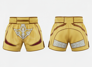 Shorts de Muay Thai personnalisés à faible MOQ avec broderie, en satin polyester, pour le kickboxing, le MMA, le Jiu Jitsu, le karaté, OEM ODM pour hommes - Product Image 6