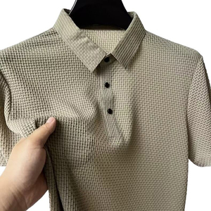 Men Polyester <b>Short</b> <b>Sleeve</b> <b>Button</b>-<b>Up</b> Shirt Knitted Printed Solid ODM Anti-Wrinkle Casual Wear Custom Logo Front GLOWING NEON - Product Image 1