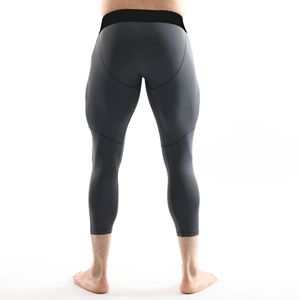 Pantalon de compression pour hommes personnalisé en gros, vente chaude – Impression de logo personnalisé, course à pied et gym, séchage rapide, respirant, sport - Product Image 2