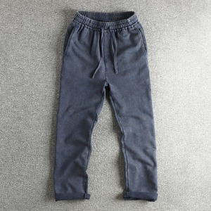 Pantalones Deportivos Casuales para Hombre, Estilo Retro Americano, 360G, 100% Algodón Lavado, Corte Holgado y Recto - Product Image 2