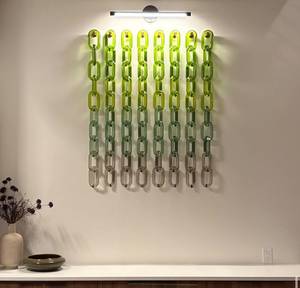 Decoración de Pared de Resina Epoxi Multicolor Hecha a Mano, Escultura Colgante de Arte Contemporáneo con Acabado Natural y Diseño Personalizado - Product Image 4
