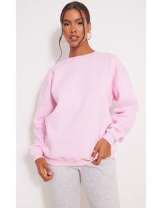 Sudadera de algodón de alta calidad para mujer, de invierno, personalizada, gruesa, estilo urbano, holgada, con forro, antipilling, transpirable, cuello redondo, con bordado. - Product Image 1