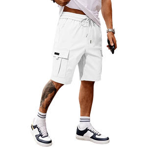 Pantalones cortos deportivos de verano para hombre, diseño personalizado, pantalones de chándal para playa, gimnasio, algodón, con cremallera y bolsillos. - Product Image 6