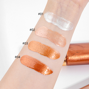 Body Shimmer Oil, Long Lasting Waterproof Highlighter <b>Makeup</b>, Natural Glow Liquid <b>Illuminator</b> for Body Face, Private Label - Product Image 3