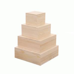 Premium Wooden Gift <b>Box</b> with Hinged <b>Lid</b> Custom Engraving Jewelry <b>Storage</b> <b>Box</b> for Wedding Corporate Gift Packaging - Product Image 2