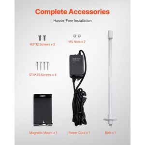 Purificatore d'aria HVAC da 18W e 14 pollici con luce UV UVC, pulitore a spirale, depuratore d'aria e magnete per condotti di climatizzazione (AC) - Product Image 6