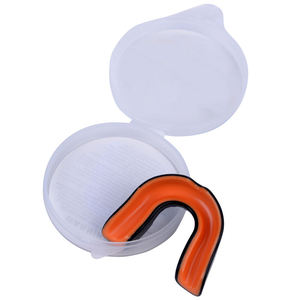 Protège-dents en silicone moulable, double couche, équipement de sport protecteur pour la boxe, adultes, unisexe, léger, bleu, orange, noir, transparent - Product Image 6