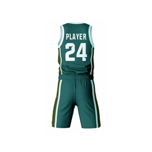Uniforme de Baloncesto Sublimado de Alta Calidad, Diseño Personalizado, Absorbente de Humedad, Ligero, Tallas Grandes, 100% Poliéster, para Clubes Deportivos - Product Image 3