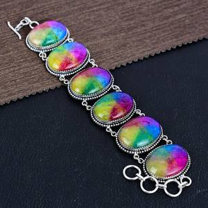 Solar Quartz Gemstone <b>Bracelet</b> 925 Sterling <b>Silver</b> Boho Jewelry Handmade Crystal <b>Bracelet</b> Unique Spiritual Gift For Women - Product Image 3