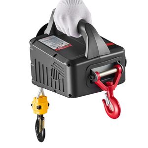 "1100 Lbs Capacity Electric <b>Hoist</b> Winch Crane 1500W Portable 25 ft Lifting Height 16.4 Ft/min Manual 2 Straps" - Product Image 6