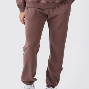 Ensemble de survêtement en molleton de coton pour homme avec sweat à capuche et pantalon de jogging à revers côtelés, personnalisable, marque privée, OEM, ODM, vêtements de sport tendance - Product Image 3