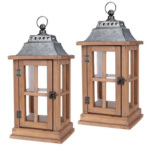 Sheesham Wood Carved <b>Lanterns</b> Wholesale | Hand-Inlaid <b>Brass</b> Temple Light - Product Image 3