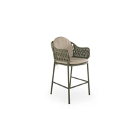 Ensemble de table de bar de jardin élégant VINO avec sièges en osier modernes, confortables et durables pour une utilisation hôtelière