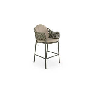 Ensemble de table de bar de jardin élégant VINO avec sièges en osier modernes, confortables et durables pour une utilisation hôtelière - Product Image 3