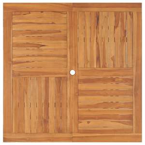 Tavolo da Pranzo in Legno di Teak Massiccio Marrone Dorato Caldo 47,2x47,2 Pollici - Product Image 4