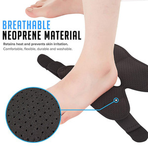 Soporte de Tobillo de Compresión de <span class=keywords><strong>Neopreno</strong></span> Profesional Unisex, Diseño Impermeable con Talón Abierto, Cierre de Velcro, Manga para el Pie - Product Image 3