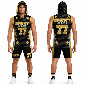 Custom Logo Adult American Flag Printed Breathable 100% Polyester 7v7 Flag Football Uniforms Jersey Sets - Product Image 1