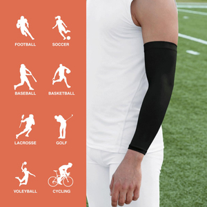 Manchons de compression respirants en tissu élastique, protection solaire, pour le sport, la course à pied, le cyclisme, l'entraînement physique en plein air - Product Image 5