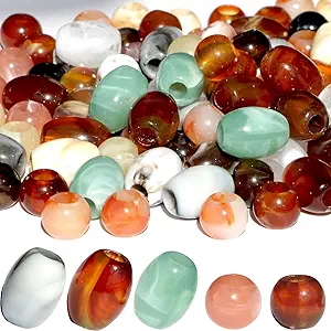 ลูกปัดเรซิ่นทรงกลมทำมือรักษ์โลก สีชมพู ส้ม ดำ เขียว น้ำเงิน ขาว - ลูกปัดแบบหลวมสำหรับทำเครื่องประดับ - Product Image 2