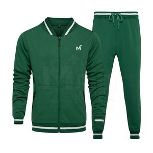 Custom Logo Sports Jogger Suit Full Zip up <b>Hoodies</b> and Track Pants Tracksuit for <b>Men</b> <b>Running</b> Training Gym Design - Product Image 1