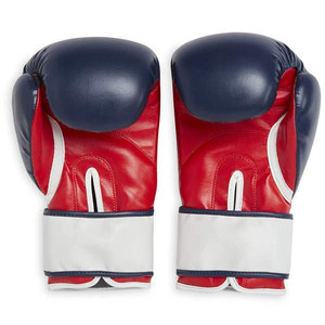 Econex Sports Black Leather Boxing Gloves with for Wrist <b>Strap</b> and Watermark Printing for Adult Training Use - Product Image 3