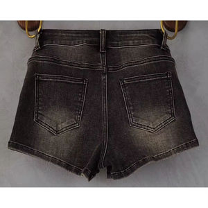 Wholesale <b>Women</b> Denim Shorts Factory Price Stretch Denim Fabric Shorts High Rise <b>Jean</b> Shorts <b>Women</b> Low MOQ - Product Image 3