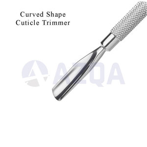 Pousse-cuticules double extrémité en acier inoxydable de 5,8 pouces avec poignée antidérapante pour manucure, pédicure et soin des ongles - Product Image 3