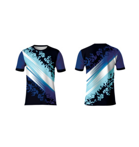 เสื้อยืดคอกลมผู้ชายคุณภาพสูง พิมพ์ลายด้านหน้าแบบ Sublimation ดีไซน์สปอร์ต พิมพ์ลายเต็มตัว เนื้อผ้าเบา แห้งเร็ว เหมาะสำหรับออกกำลังกาย - Product Image 1
