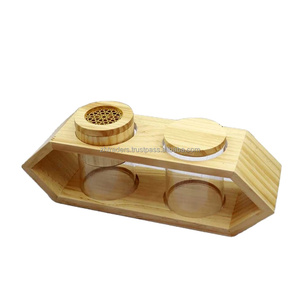 Luxe bois de santal massif étoile anis Mabkhara brûleur décoratif islamique charbon de bois porte-encens pour la décoration de la maison et de l'hôtel - Product Image 5