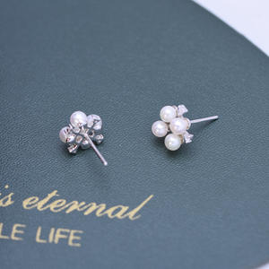 Pendientes de Botón de 8-9 mm con Forma de Fragmento Galáctico, Color Azul Claro Eléctrico, Estilo Agua Oceánica, Artesanía en Oro K, Accesorio de Moda - Product Image 2