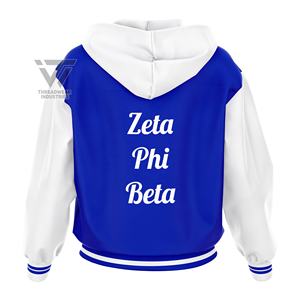 แจ็คเก็ตติดตามปัก Zeta Phi Beta Sorority แบบกำหนดเอง - Product Image 3
