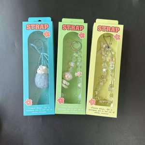 Nouvelle conception de chaîne de téléphone en cristal perlé, boîte d'emballage, sac, cordon, sangle de téléphone, porte-clés, emballage en boîte en papier - Product Image 4