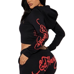 Conjunto deportivo informal con cremallera para mujer, pantalón sublimado, 2 piezas, chándal de terciopelo para correr. - Product Image 3