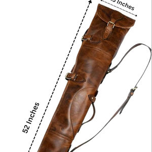 Housse de protection en cuir véritable imperméable pour équipement de chasse d'hiver robuste, sur mesure OEM, pour le rangement d'équipements d'extérieur - Product Image 1