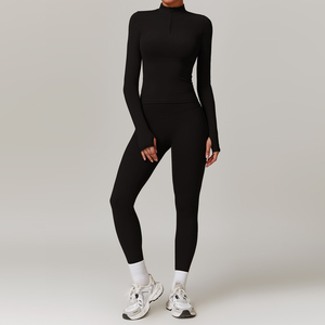 Conjunto Deportivo para Mujer Canton Fair, Chándal sin Mangas, Transpirable, Ecológico, Ropa de Gimnasio, Top Deportivo, Pantalones de Yoga de Cintura Alta - Product Image 4