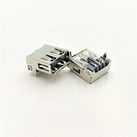 Conectores USB Tipo A Hembra 2.0 de 4 Posiciones y 90 Grados DIP para Aplicaciones en PCB, Cumplen con RoHS, Bajo MOQ, Marca LITE