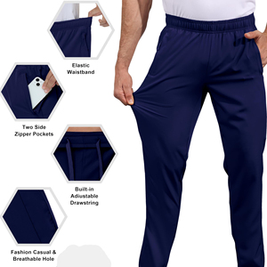 <b>Men's</b> Cotton <b>Fleece</b> Jogger <b>Pants</b> Soft Warm Sweatpants Casual Sportswear Elastic Waist <b>Lounge</b> Wear Cotton <b>Fleece</b> Trousers <b>Men</b> - Product Image 3