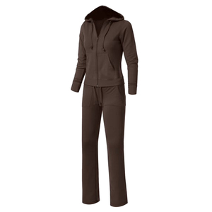 Premium Quality Eco-Friendly Two Piece New Style Breathable Casual Solid Women Tracksuit Customized Colors <b>Lightweight</b> Winter - Product Image 2