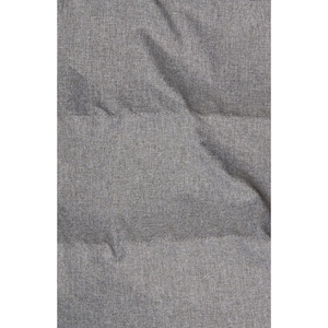 Veste matelassée grise pour homme avec col montant, fermeture éclair, coupe-vent, vêtement d'extérieur décontracté pour l'hiver, rembourrage épais en polyester, matière en daim - Product Image 5