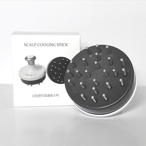 [THEMAQUEEN] <b>Scalp</b> Cooling Massager Hair <b>Brush</b> (TMQ002) Silicone Refrigerant Case Aluminum Cooling Protrusion - Product Image 4