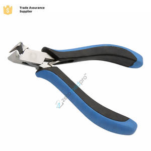 Alicates de corte de extremos de acero inoxidable de 120 mm con mandíbula lisa, mango ergonómico y doble resorte, herramienta para cortar alambre en joyería - Product Image 3