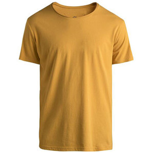 T-shirt pour homme à manches courtes, couleur unie, coupe classique, col rond, tricoté, style décontracté, violet, 100% coton - Product Image 6