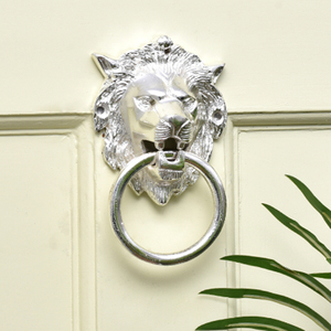 ที่เคาะประตูรูปสิงโตสีเงิน ที่เคาะประตูทองเหลือง - Product Image 3