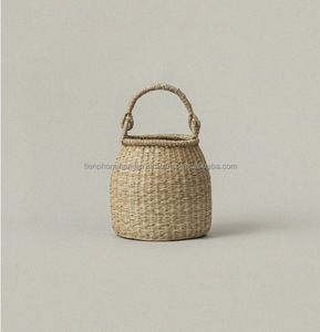Newly Designed Rattan Bamboo Handmade Vegetable <b>Storage</b> <b>Basket</b> Modern Style Rustic Brown - Product Image 5