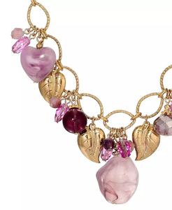 Collana con Pendente a Grappolo di Perline Viola |   2028 - Product Image 2