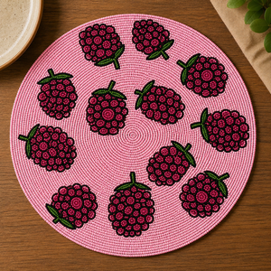 Napperons de table brodés de perles de rocaille par un créateur de mode, faits main, décoratifs, pour la décoration intérieure, cadeaux - Product Image 6