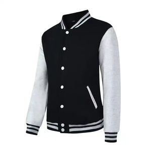 Veste de baseball décontractée pour hommes, broderie personnalisée, style universitaire, hiver, vente en gros - Product Image 3