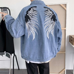 เสื้อแจ็คเก็ตยีนส์ผู้ชาย Daniel Font ทรงหลวมสบาย ปกคอพับ ความยาวปกติ - Product Image 3