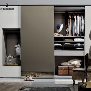 JY Furniture RTA Modern High-End MDF Muebles de dormitorio Walk-In Puerta corredera Armario Panel de madera para el hogar Villa Hoteles/Apartamentos - Product Image 3