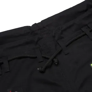 Kimono de BJJ Brasileño Negro con Logotipo Personalizado, Uniforme de Artes Marciales de la Mejor Calidad, 100% Algodón, Transpirable, Corte Holgado, Shoyorol 440g - Product Image 4